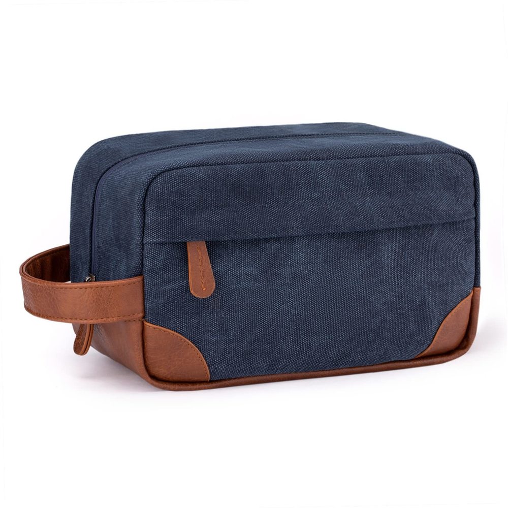 Toiletry Bag Hanging Dopp Kit For Men Water Resistant Canvas Shaving Bag With💞